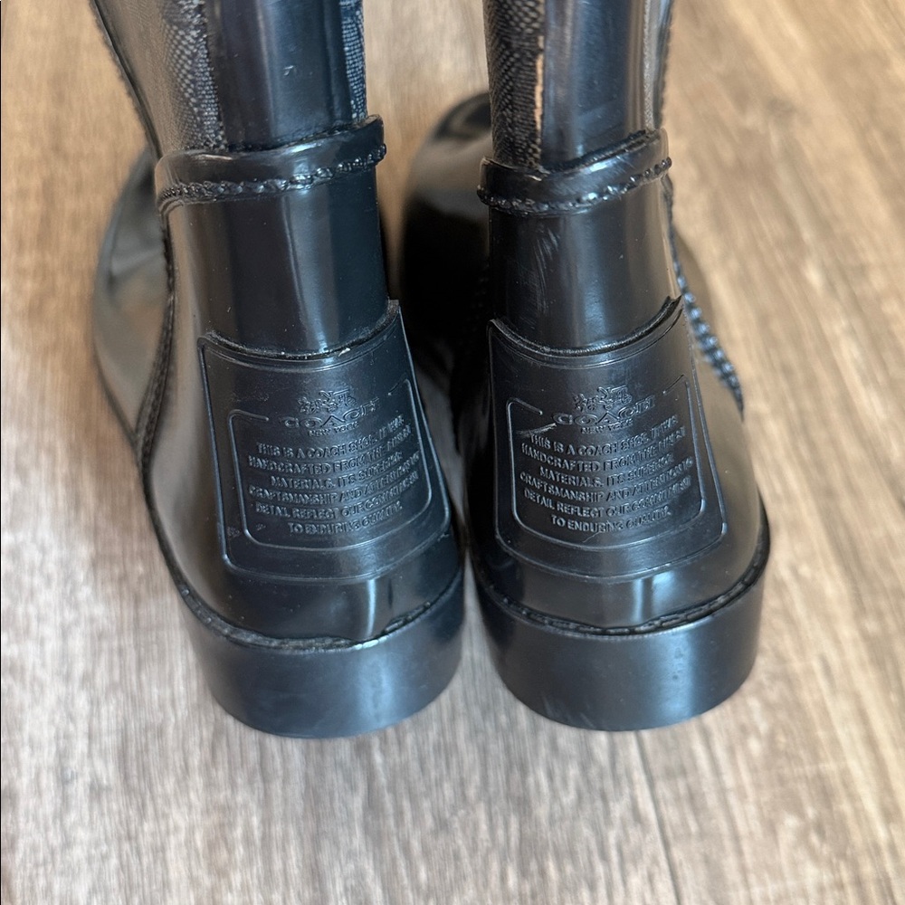 Coach Tristee Tall Signature monogram rain boots - Picture 5 of 8